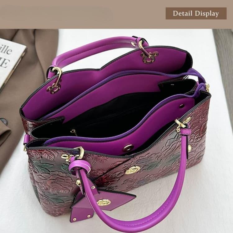 Women's hand-painted tote bag shoulder crossbody bag