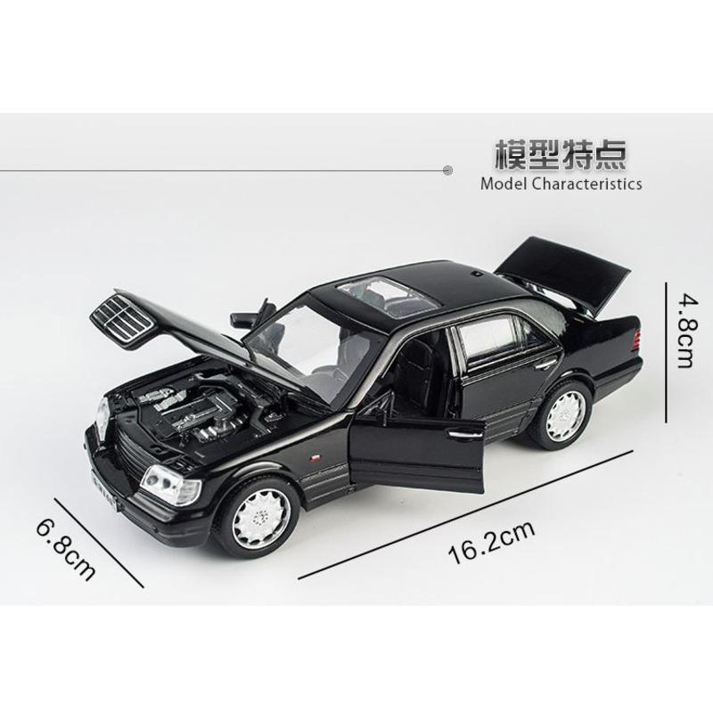 Mercedes-Benz S W140 1:32 Alloy Model Car Sound Light Pull-back Light Sound Alloy Vehicle Model For Children Boy