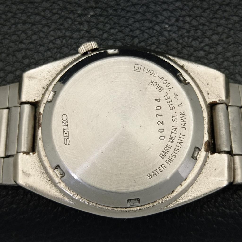 USED GENUINE VINTAGE SEIKO 5 AUTOMATIC JAPAN MENS WHITE DIAL WATCH a433700-2 R118-a433700