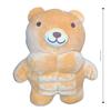Muscle Body Bear Lion Plush Doll Cute Muscular Plushie Stuffed Toy Kawaii Cartoon Strong Animal Pillow for Boy Girlfriend Gifts