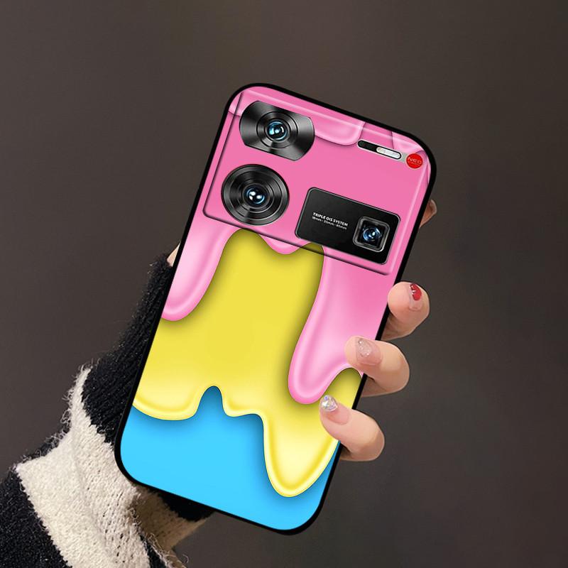 For nubia Z60 Ultra Cover Flower TPU Silicon Back Soft Case Funda For ZTE nubia Z60 Ultra Bumper Coque Z60Ultra Z 60 Ultra