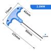Furniture Assembly Tool Long Handle Hex Wrench T Type Hex Wrench DIY Enthusiasts