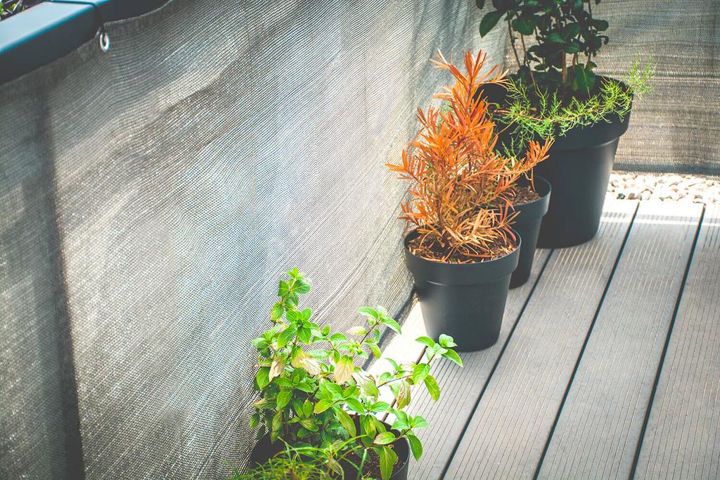 Balcony cover UV 95% balcony terrace shading mat with fittings 90 x 300 cm