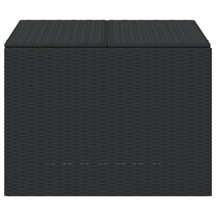 Boîte de rangement - Jardin - Noir - 291L - Résine tressée - Sac résistant à l'eau