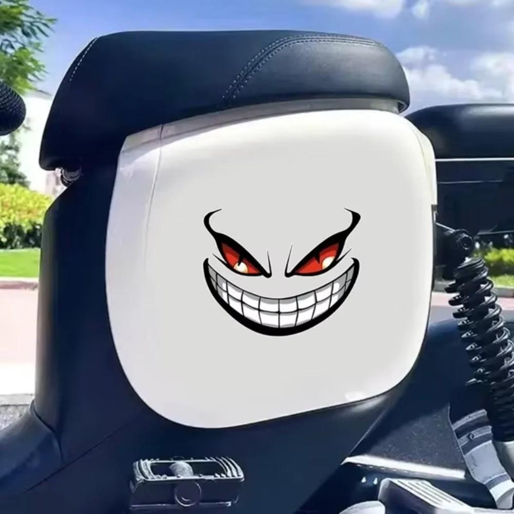 1PC Cool Car Fierce Red Eyes Sticker Reflective Motorcycle Sticker  for Cars,Motorcycles,Helmet Etc