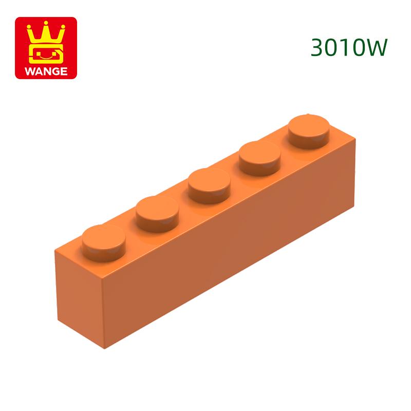 Non-Toxic 52Pcs/Lot Thick Bricks 1X5 Dots Block Moc Color Accessories Compatible With 3010W Brick Diy Children'S Toy Assembly Part