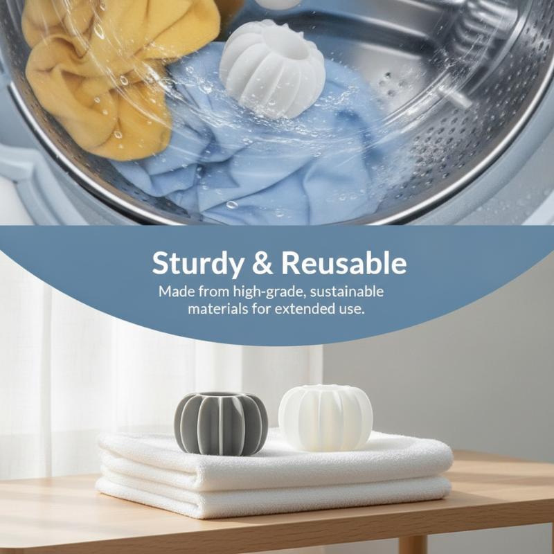 Anti‑Tangling Laundry Balls Reusable Washing Machine Ball Reduce Clothes Knots Detangling Dryer Balls Laundry Cleaning Accessory