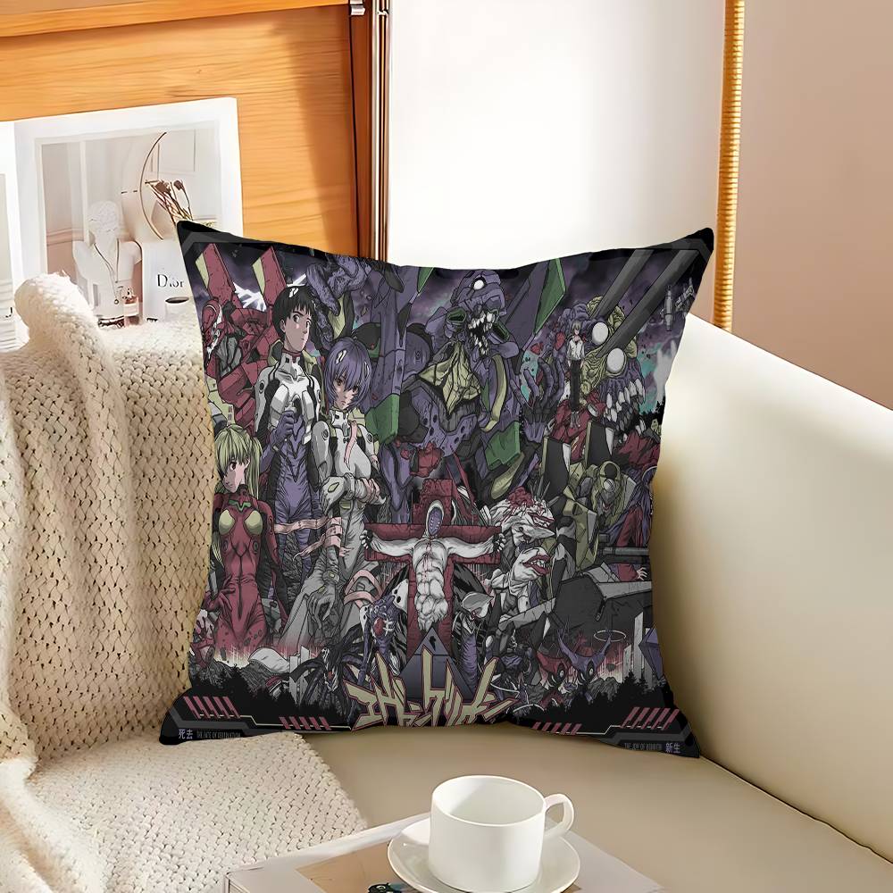 E-Evangelion Pillow Anime Pillow Sofa Bed Head Pillow Cover Cushion Cover 45x45 Cm Fashion