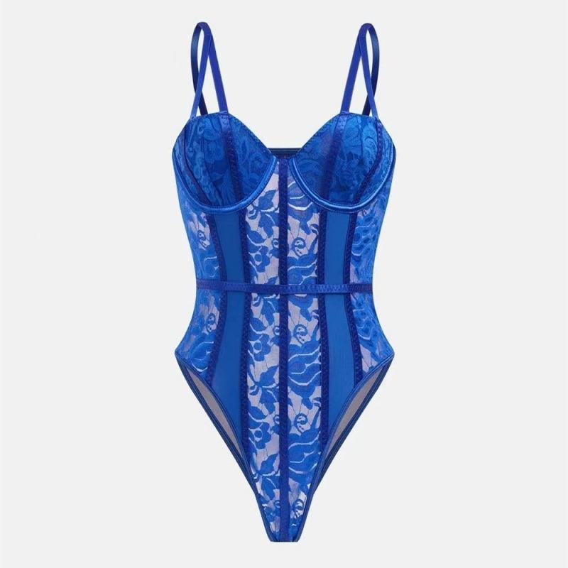 Dámský Sexy Patchwork Bez Zad Halter Tvarující Body Intimní Tvarovací Prádlo