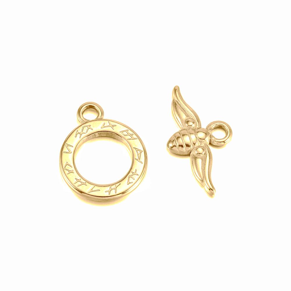 16 Styles Gold High Quality Stainless Steel OT Clasps Connectors for DIY Bracelet Necklace Jewelry Findings Making Accessories