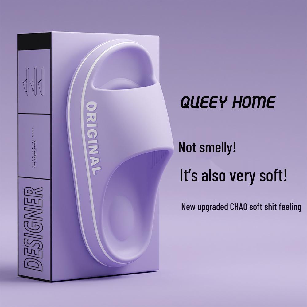 

Женские нескользящие тапочки для ванной - Летние домашние прохладные тапочки на толстой подошве для пар 38-39 (fits 37-38) фиолетовый