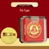 Lei Feng Volunteer Service Commemorative Brooch & Medal