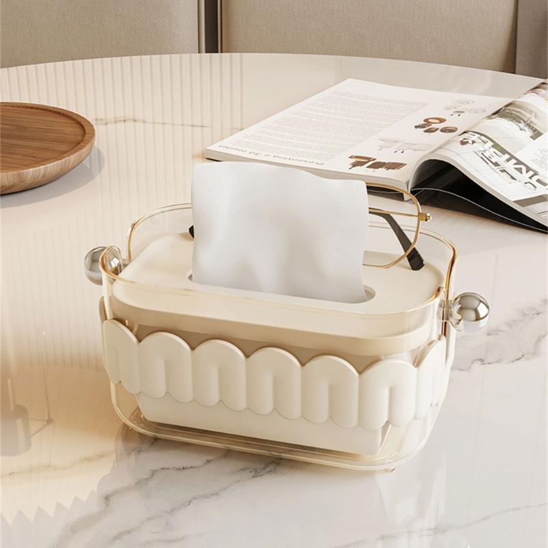 Versatile Tissue Storage Box Covers with Elegant Designs Home Accessory for Household Decoration Office and Car Storage