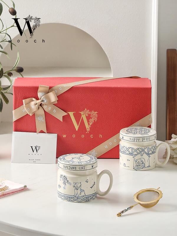WOOCH Happy Pet Couple Mug Gift Set