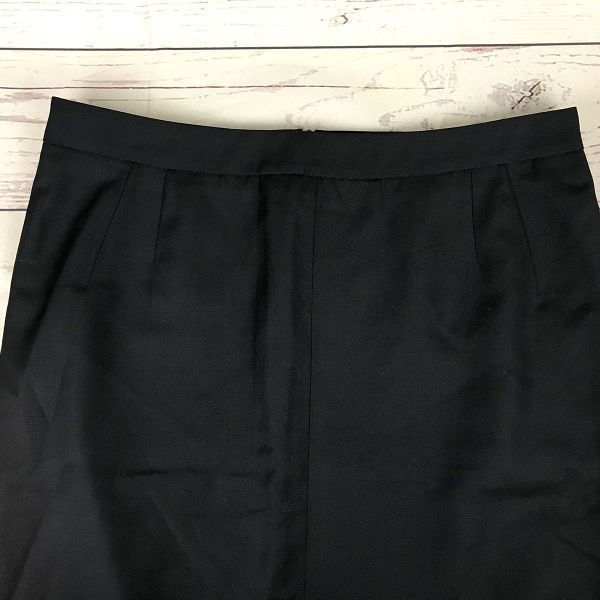 Italian Luxury/BOTTEGA VENETA/Suit Skirt/Back Zip/M/Black/Elegant/Office/Business