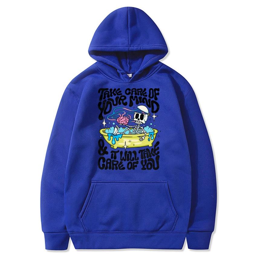 Take care of youth graffiti autumn/winter hoodie hip-hop street college pullover fashionable casual warm hoodie holiday gift