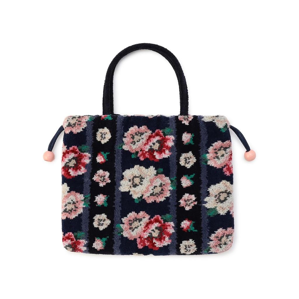 [1K0526120007990] Anemone Pas de Deux Drawstring Bag with Handle APD-260007