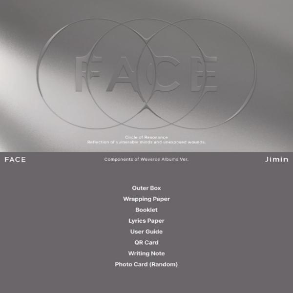 BTS JIMIN - 1st Solo Album [FACE] (WEVERSE ALBUMS VERSION)