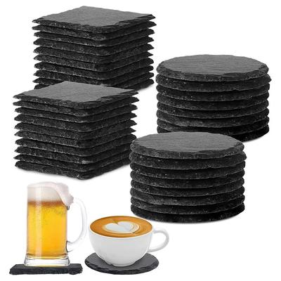 1 Stück Untersetzer aus Naturschiefer Esszimmertisch Schutzunterlage Matte Kaffee Tee Getränkebecher Platzset Tisch Zuhause Küchenzubehör