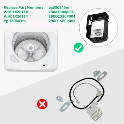 WH01X27954 Deckelverriegelungsschalter für Waschmaschine, Ersatz für Toplader-Waschmaschine von GE Hotpoint