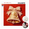DIY Mini Framed Pearl Painting Kit Christmas Bell 3D Sparkling Bead Art Canvas Relaxing Craft for Desk Decor Gift Set Holiday Collection