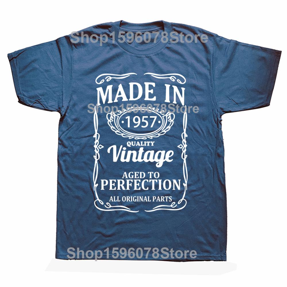 1957 Limited Edition Funny Graphic T-Shirt Mens Summer Style Fashion Short Sleeves Streetwear T Shirts