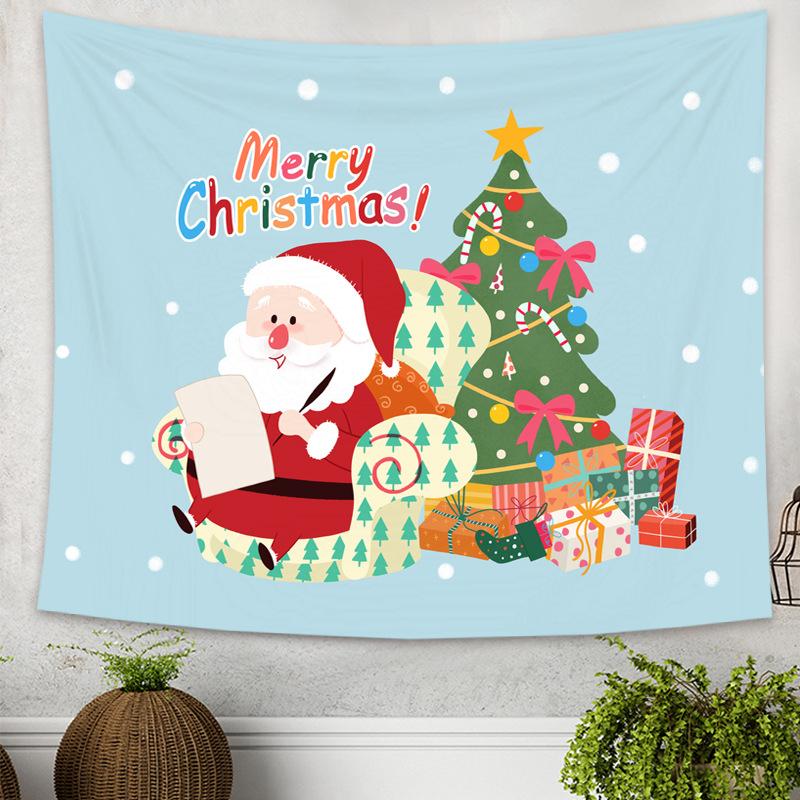 Amazon Außenhandel Weihnachtsbaum Kiefernholz Hänge Tuch Feiertag Hintergrund Tuch Einfacher Wandteppich