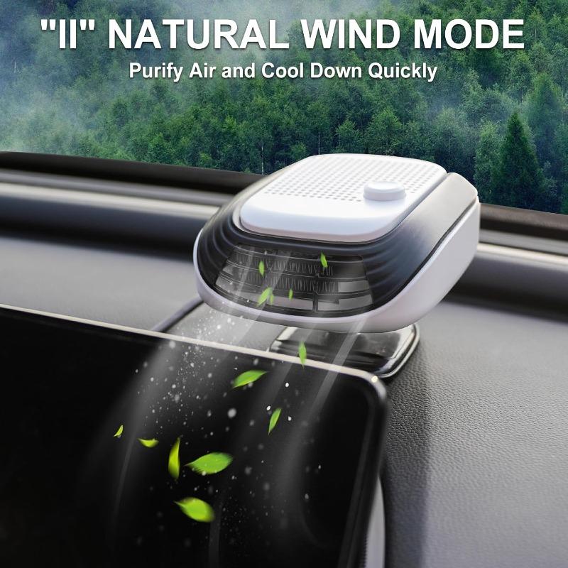 12V 24V Dual Voltage Car Defroster Windshield Heater 2 In 1 Heating Cooling Fan Auto Window Demister Fast Heating For Truck SUV