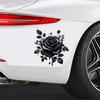 QT2062#15cm Black & Golden Rose Stickers Vinyl Car Decals for Windows, Bumper, Blocking Scratches Stickers