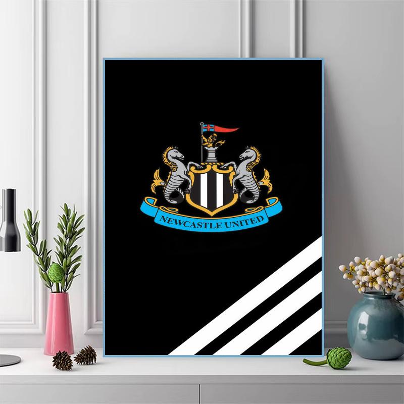 NUFC logo 100% Round Full Drill 5D DIY Diamond Painting Embroidery Cross Stitch Rhinestone Décor