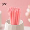 Drinking Water Straw Heart Shaped Straws, Food Safe PP Disposable Rounded Grade Lip Design Comfortable Sip Straws for Cocktail, Birthday Party