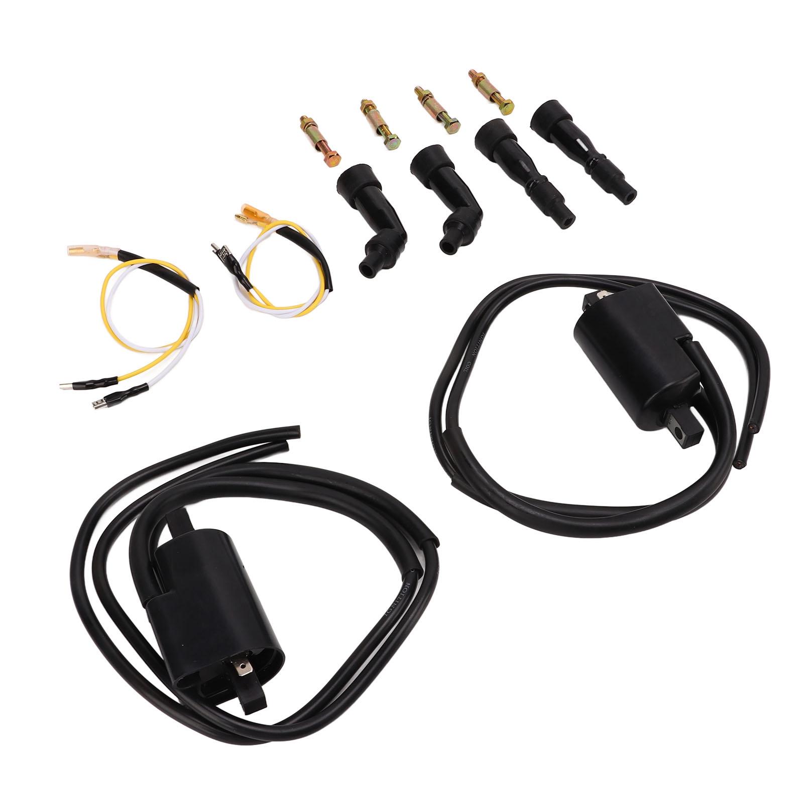 

2 шт. Катушки зажигания 30501300003 С заменой колпачков свечей зажигания для CB750K CB750A CB750F