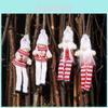 Adorable Knitted Long Leg Doll Christmas Decorations For Festive Holiday Cheer