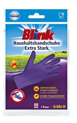 Blink Premium Lila mittelschwere Gummi-Reinigungshandschuhe (Größe M)