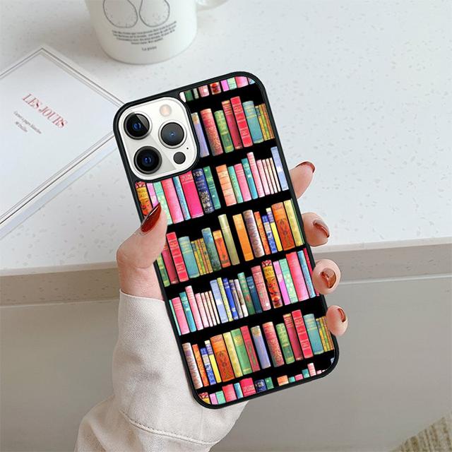 Library Book Phone Case For iPhone 17 Air 14 15 16 13 12 Cover For Apple iPhone 17 Air 14 15 16 Pro Max 6S Plus Coque