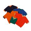 Champion Short Sleeve Ribbed Fleece Embroidered Crew Dull Women's Sweatshirt, 100% Cotton, Knit, Lining, Logo, Neck, Casual, Orange, CW-Z006