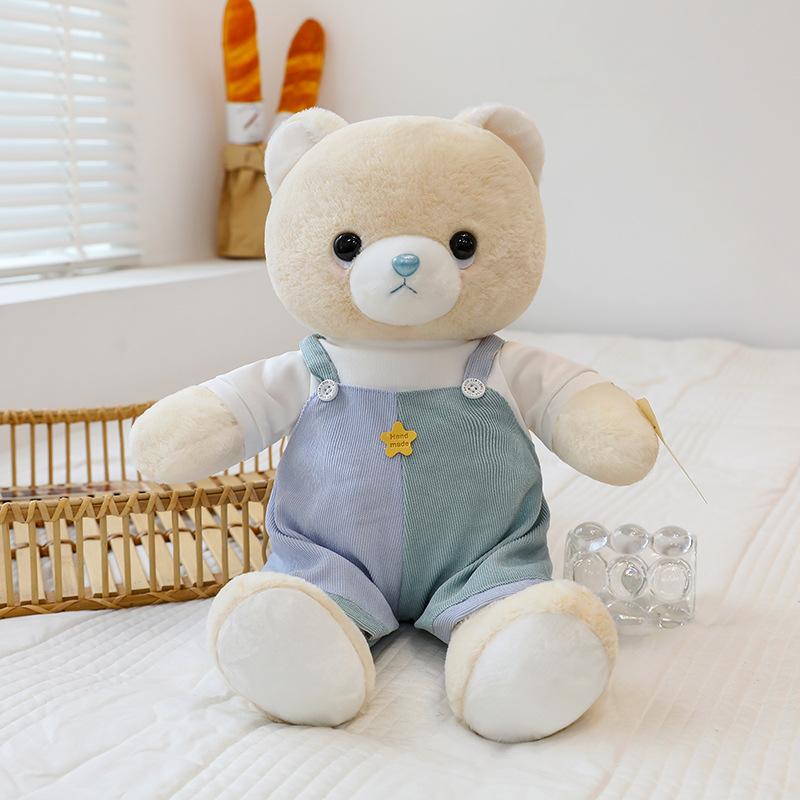 

Пара плюшевых мишек в комбинезонах, кукла-мишка, выпускной, школьная форма, плюшевая игрушка, подарок для девочки, подарок на детский день рождения Total length about 32 cm (0.17kg)