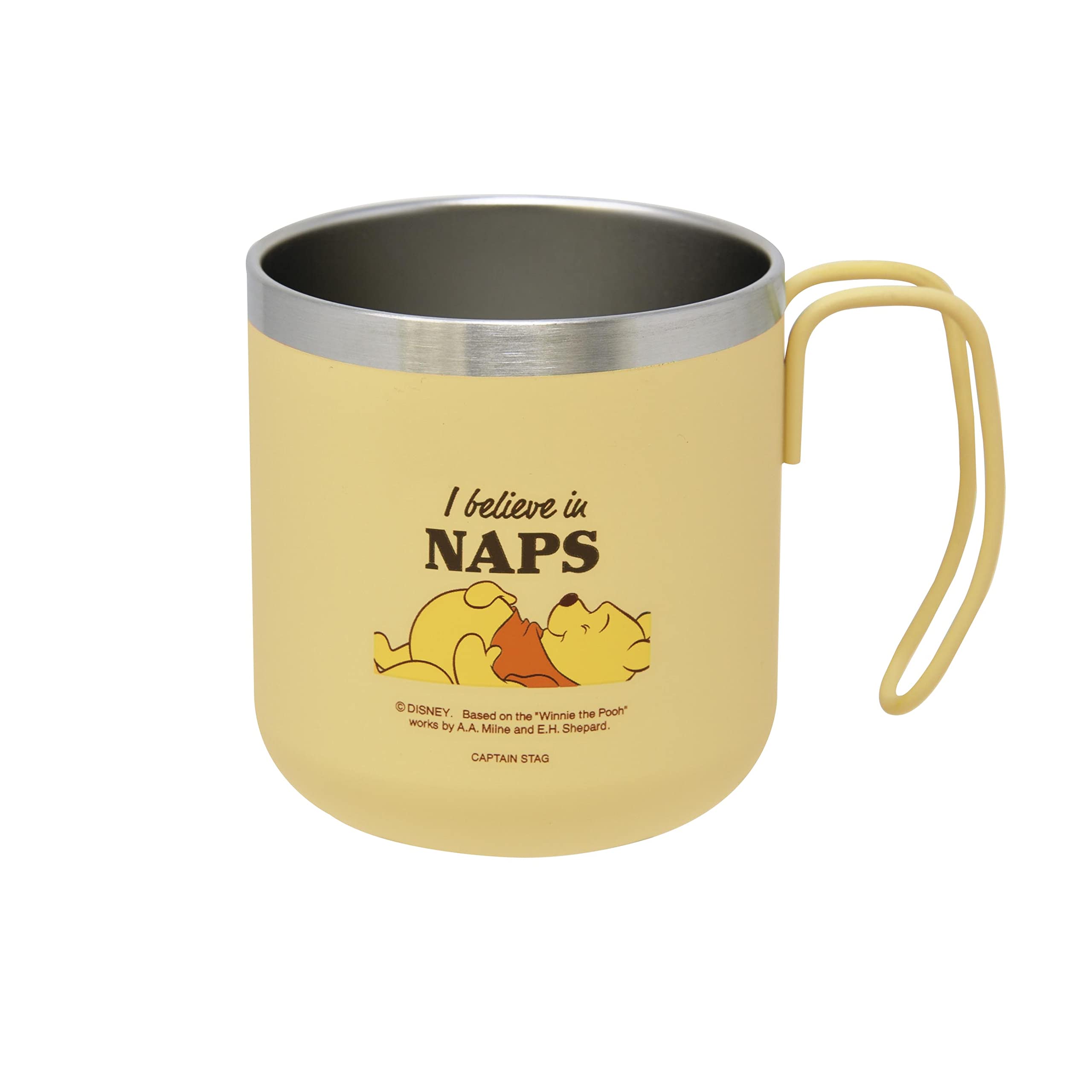 

PEARL METAL Captain Stag Disney Outdoor Double Stainless Vacuum Keeps Hot or Winnie the Cup/Mug/Tumbler, Steel, Insulated, Cold, 300ml, Pooh/Nap