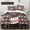 3D-Druck Mode Cartoon Nutella Bettwäsche Set Jungen Mädchen Twin Queen King Size Bettbezug Kissenbezug Bett Jungen Schlafzimmer für Erwachsene