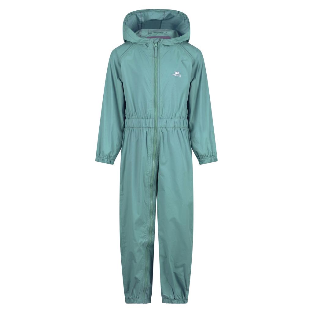 TRESPASS Childrens/Kids Button Rain Suit