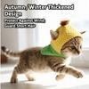 Cartoon Ear-Exposed Pet Corn Hat Funny Corn Shape Pet Headwear Breathable Lightweight Pet Headgear Daily Decoration