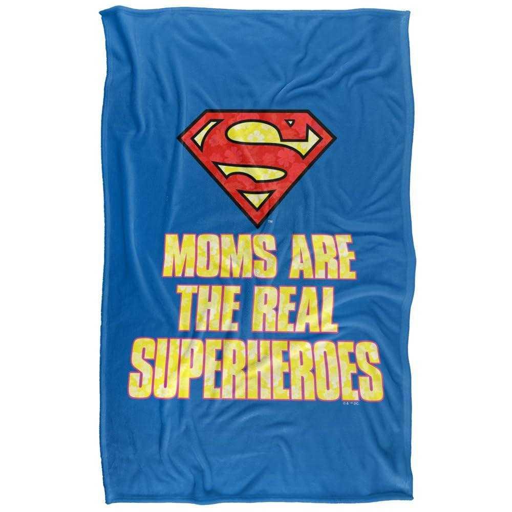 SUPERMAN Moms Are The Real Superheroes Mothers Day Blanket