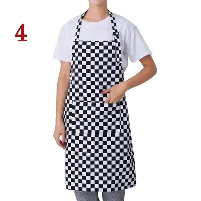Apron Dress 2 Pockets Waiter Aprons Bibs Womens Mens Cooking Chef Restaurant Kitchen Accessories Household Items LS