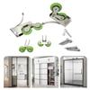 Nylon Wardrobe Rollers Sliding Door Rollers Cabinet Door Gliders set for Smooth & Quiet  Door Operate In Homes Or Office