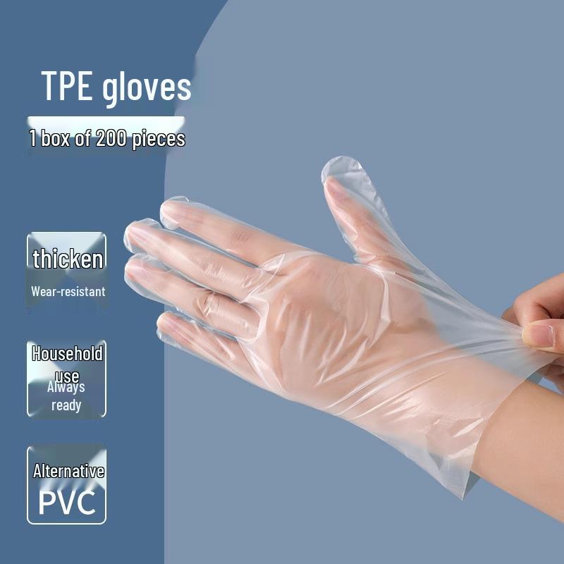 Durable TPE Food-Grade Disposable Kitchen Gloves for Household and Catering