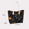 Halloween Bat Pumpkin Pattern Portable Casual Tote Bag Fashion Daily Handbag