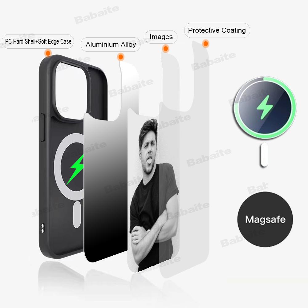 Singer N-Niall H-Horan Phone Case Magnetic Case For IPhone 16 14 13 12 11 15 Pro Max Plus For Magsafe Wireless Charge Cover