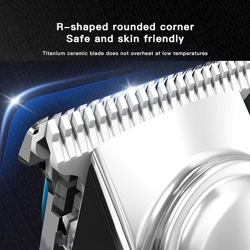 Portable electric hair clipper with USB charging for hair and beard trimming, suitable for families to give as a Father's Day or holiday gift to men