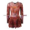 Russian Foreign Trade Long Sleeve Mesh Skirted Swimsuit with Sun Protection