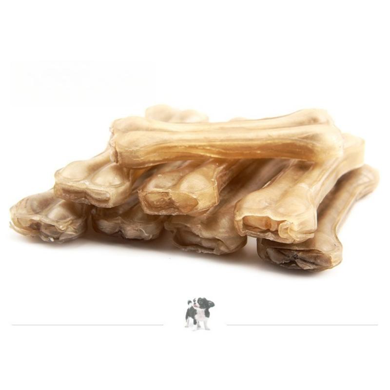 Natural Cowhide Pressing Bone, Pet Molar Tooth Bone Biting Glue 2 Inches 3 Inches, Dog Molar Stick